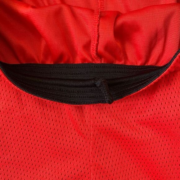 Reebok men M pull on athletic shorts w/elastic drawstring waist orange - Picture 5 of 8